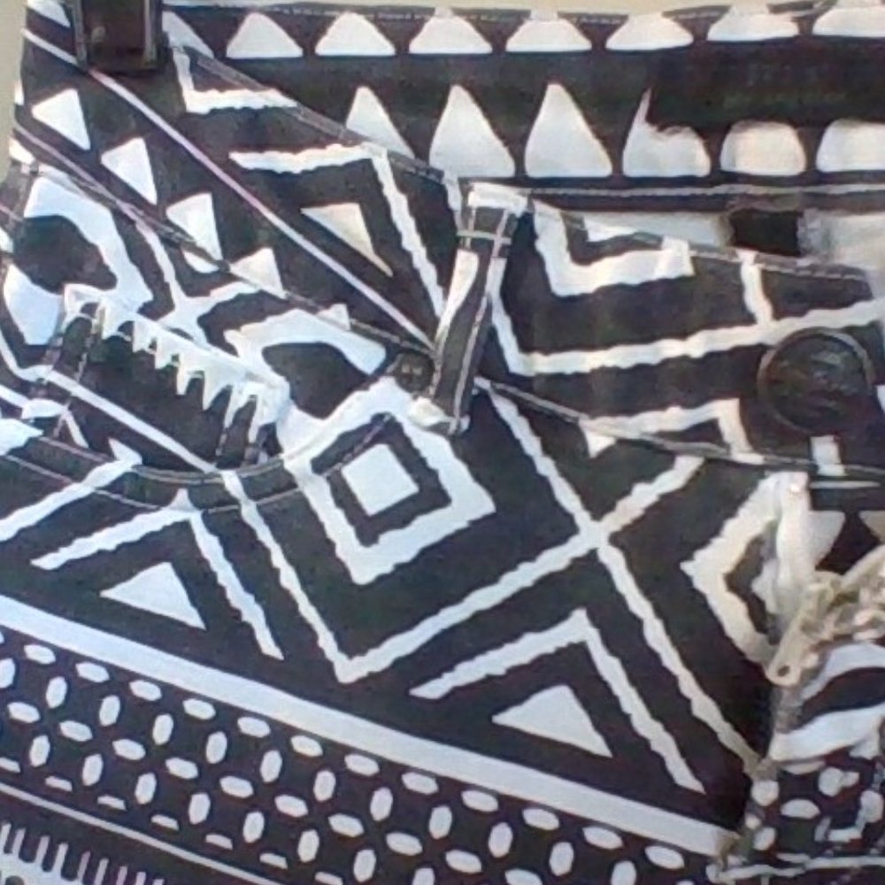 Iris Los Angles black/white skinny stretch jeans size med/4